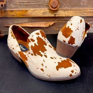 Cute little cow print boots